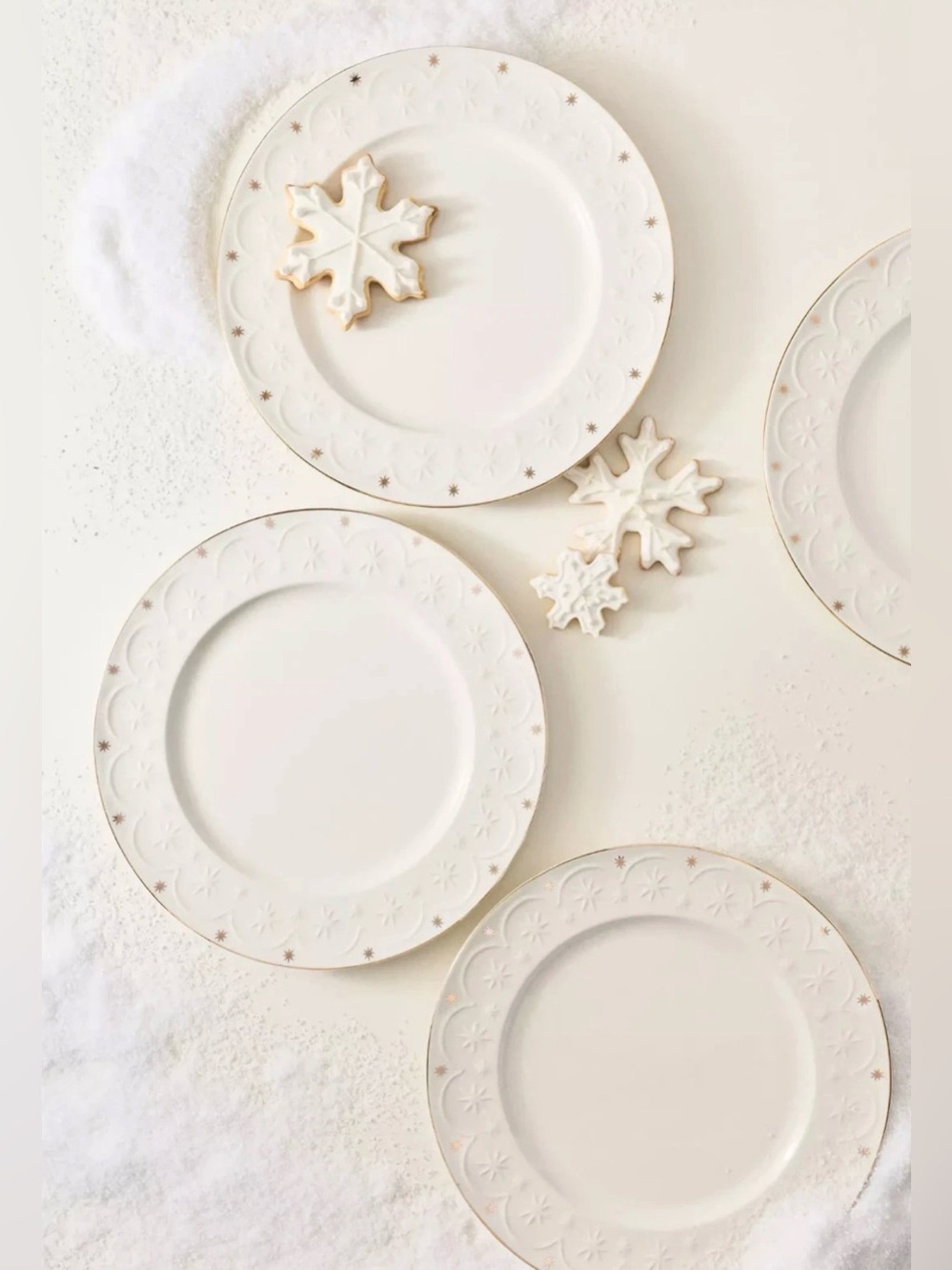 Anthropologie New York City Ballet Handpainted Decaled Stoneware Dinner Plates